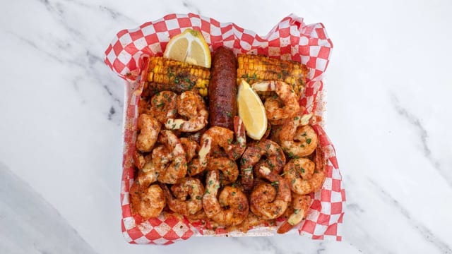 Cajun Shrimp Platter.